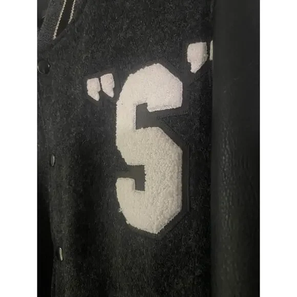 Vintage Stussy International Tribe Varsity Jacket M Wool Leather Sleeve 90s USA - Picture 3 of 9